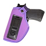HAKCHERT Gun Holster for Women. Commonly Used in Most Pistol Models. Including Glock 19 26 43 Springfield XD XDS Sig Sauer P238 P320 P365 Ruger LC9.Concealed Carry Holster . (Purple, Right Hand)