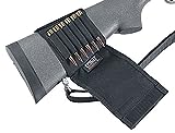 Uncle Mike's Buttstock Shell Holder with Flap Buttstock Shell Holder Kodra Black Rifle w/Flap, Card 88482