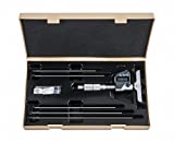 Mitutoyo 329-350-30 DMC4-6'MX Depth Micrometer, Interchangeable Rod, 0'-6', 0.00005'/0.001 mm