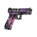 GunSkins Pistol Skin - Premium Vinyl Gun Wrap with Precut Pieces - Easy to Install and Fits Any Handgun - 100% Waterproof Non-Reflective Matte Finish - Muddy Girl