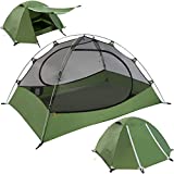 Clostnature 4-Person Tent for Camping, Waterproof Backpacking Tent for Family, 3 Season Lightweight Tent for Hiking, Easy to Set Up