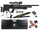 Hatsan Gladius Long .22 Cal Air Rifle w/ Scope and Wearable4U 100x Paper Targets and 250x .22cal Pellets Bundle