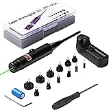 Vucvy Green Laser Bore Sight Kit for .17 .22 to 12GA Caliber Rifle, Laser Boresighter Kit with 12 Multiple Caliber Adapters