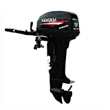 2 Stroke Outboard Boat Motors 18 HP Water-Cooled Outboard, 246CC Outboard Stroke Petrol Heavy Duty Boat Engine Motor Fishing Boat Outboard Boat Motors Kayak Engine CDI Air Cooling System