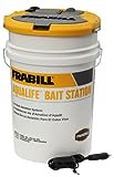 Frabill Bait Station Bucket | Large Aerated Live Bait 6-Gallon Storage