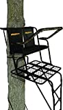 Muddy MLS2300 Partner 17' Double Steel Ladder Tree Stand with Spacious Platform for Big Game/Shooting/Hunting