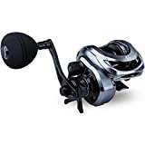 Sougayilang Baitcasting Fishing Reel High Speed Baitcaster with 9+1 Ball Bearings, Gear Ratio 8.0:1, Magnetic Brake System Power Handle Casting Reels - Right Handed - Gray
