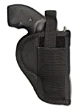 Barsony Holsters and Belts Charter Arms Rossi Ruger LCR S&W .22 .38 .357 Revolver Draw Outside The Waist Band, Black, Right Hand, Size 2