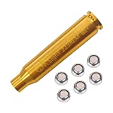 E-link Laser Bore Sight Cal Red Dot Boresighter 223 5.56mm Laser Sight Rem Gauge with 6 Batteries