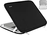 Hsmienk Laptop Sleeve Case 17 Inch, Durable Shockproof Protective Computer Cover Flip Case Briefcase Carrying Bag Case Compatible with 17-17.3 Inch Laptop, Computer, Notebook, Black