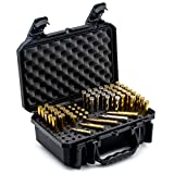 Evergreen 112 Round Rifle Ammo/Bullet Locking Storage Case - Travel Safe/Mil Spec/Waterproof/USA Made - for 300 308 .300 .243 Winchester, 7mm .223 .22-250 .25-06 Remington.375 H&H