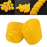 Tihebeyan 50Pcs Soft Fishing Lure Corn Artificial Fishing Floating Corn Soft Carp Bait Outdoor Flavor Artificial Baits Fish Beads Feeder
