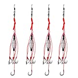 Dyxssm Trap Fishing Hooks Carp Fishing Baits Hook Lure with Fishing Spring Carp Feeder (Pack of 4) (9#)