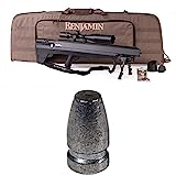 Benjamin BPBD3KA Bulldog .357 PCP Hunting Rifle with Reversible Sidelever Bolt Action, Sportsman's Packgage, Black & Benjamin .357-Caliber 147-Grain Flat Point Pellets B357147, 100-Count