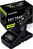 Rat Traps That Work (6 Pack) - Easy to Bait and Set, Reusable Best Rat Trap That Work Indoors and Out, Large Mouse Traps for House, Home, and Garden, Snap Trap Rat Traps Indoor Rat Trap Outdoor