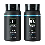 Tiege Hanley Anti-chafing Ball Powder for Men | Moisture Absorbing, Odor Neutralizing, Formula | Clean Scented | 2 oz Bottle | Made in the USA | BALLS 2 pack