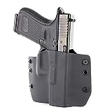 Infused Kydex USA OWB Basic Range Holster - Matte Black (Left-Hand, for 1911 w/o Rail)
