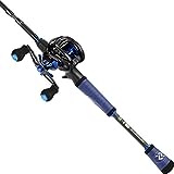 Sougayilang Fishing Reel Rod Combos Fishing Poles with Baitcasting Reel for Travel Freshwater-1.8M/5.9FT with Right Handed Fishing Reel