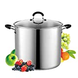 Cook N Home 02441 Stainless Steel 12-Quart Stockpot with Lid ,Silver
