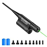 EZshoot Green Laser Bore Sight for 0.17 to 0.54 Caliber Boresighter Kit with Rechargeable Battery for Hunting or Shooting