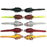 DELONG LURES 2' Junior Tadpole Fishing Lures for Bluegill, Crappie, Perch, Bass and Trout, Easy to Use Life Like Fishing Baits Scented Pre Rigged Fishing Gear