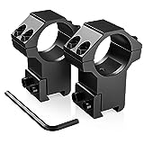 CVLIFE 1” Dovetail Scope Rings High Profile 1 Inch Scope Mount for 11mm or 3/8” Dovetail Rails 2 Packs