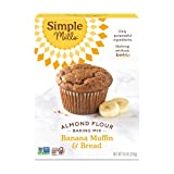 Simple Mills Almond Flour Baking Mix, Banana Muffin & Bread Mix - Gluten Free, Plant Based, Paleo Friendly, 9 Ounce (Pack of 1)