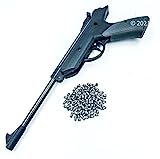 Isaazon 5.5mm 22 Caliber Pistol Air Pellet Gun 450-350 FPS with Pack of 200 Pellets Break Barrel