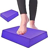Balance Board Mat Small Thick Yoga Mat for Women, Exercise Balance Pad, Knee Pads Non-Slip Foam Mat, Women Yoga Mats for Stability Workout, Balance Pad Trainer for Physical Therapy Knee Ankle Training