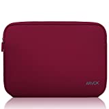 Arvok 17-17.3 Inch Laptop Sleeve Multi-Color & Size Choices Case/Water-Resistant Neoprene Notebook Computer Pocket Tablet Briefcase Carrying Bag/Pouch Skin Cover for HP/Dell/Lenovo/Asus/Acer Wine Red
