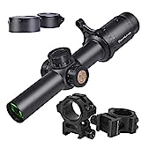 WestHunter Optics HD 1-6x24 IR Riflescope, 30mm Tube Red Green Illuminated Reticle Second Focal Plane Tactical Precision 1/5 MIL Shooting Scope | Reticle-A, Picatinny Shooting Kit B