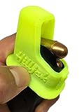 Hilljak 1911 Magazine Speed Loader fits Both .45 ACP and 9mm Single-Stack Magazines, Quickie Loader High Viz Yellow