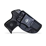 POLE.CRAFT Ruger LCP 380 Holster IWB Kydex For Ruger LCP 380 Without Attachments Such as Light/Laser - Inside Waistband Carry Concealed Holster -LCP 380 Auto Gun Pocket Pouch Accessories (Black,Right)