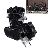 Ambienceo 49cc 50cc 2-Stroke Bike Engine Motor Single Cylinder Bicycle Motor Kit Gasoline Motorized Gas Engine Motor for 50cc Gas Motorized Bicycle Dirt Bike (Black)