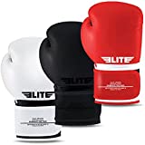 Best Boxing & Kick Boxing Gloves for Men and Women, Training & Sparring Gloves for Pro Fighters, Complimentary Hand Wraps and Mesh Bag (10, Black on Black)