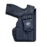 POLE.CRAFT M&P Shield 40 Holster with TLR-6 Light Laser for Smith & Wesson M&P Shield 9mm/.40 w/TLR-6 - Inside Waistband Carry Concealed Holster (Black, Right Hand)
