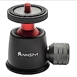 ANNSM Tripod Ball Head 360° Panoramic and 135° Tilt Rotatable with 1/4” Screw Thread and Volume Locking Knob for DSLR Cameras/Tripods/Monopods/Camera Slider Track/Camera Dolly Slider