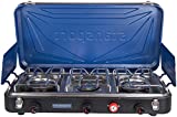 STANSPORT - Outfitter Series Portable 3-Burner Propane Camping Stove (Blue and Black)