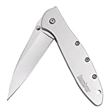 Kershaw Leek Pocket Knife (1660) 3-In. Sandvik 14C28N Blade and Stainless Steel Handle, Best Buy from Outdoor Gear Lab Includes Frame Lock, SpeedSafe Assisted Opening and Reversible Pocketclip, 3 oz.