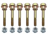 （Pack of 6 ） 580790401 588077502 Snow Throwers Replacement Shear Bolts & Nuts Kit fits Husqvarna 2 Stage Snow Blowers 570XP 575XP 576XP