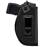Concealed Carry IWB Holster, Gun Holster for Men and Women, Universal Pistols Holsters for Right and Left Hand, Fits Glock 17 19 26 27 42 43 S&W M&P Shield 9 Bodyguard 380 Taurus P365 P938 (Right)