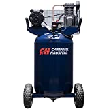 Vertical 30 Gallon Portable Air Compressor - 5.5CFM, 2HP, 120V/240V, Single Stage, 1 Phase (Campbell Hausfeld VT6358) , Blue