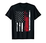 US American Flag Semi Truck Driver 18 Wheeler Trucker Gift T-Shirt