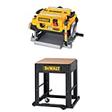 DEWALT DW735 13-Inch, Two Speed Thickness Planer with Planer Stand with Integrated Mobile Base