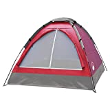 2-Person Dome Tent with Camping Accessories - Including Rain Fly and Carry Bag in Red - by Wakeman Outdoors