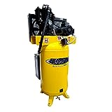 5 HP Quiet Air Compressor, 1PH, 2-Stage, 80-Gallon, Vertical, EMAX Yellow, Industrial Series, Model ES05V080I1 by EMAX Compressor