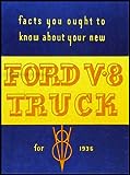 1936 Ford 11/2 ton Truck Owner's Manual Reprint One-and-a-half-ton