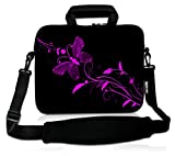 RICHEN 17 inch Laptop Shoulder Bag Carrying Case Computer PC Cover Pouch with Handle Fits 15.6/16/17/17.3/17.4 inch Laptop Notebook (16-17.3 inch, Nice Butterfly)
