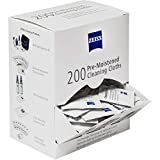 Zeiss Pre-Moistened Cleaning Cloth for Camera Lenses, Binoculars and Scopes, Box of 200
