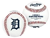 Rawlings MLB Detroit Tigers Team Logo Baseball, Official, White